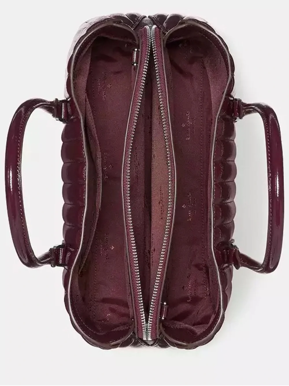 ♠️Kate Spade New York Thompson Street Shiny Quilted Satchel Bag, Grenache NWT
